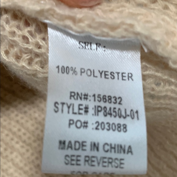 Bibi 3D Floral Colorblock Pullover Sweater Size Large - Picture 8 of 8